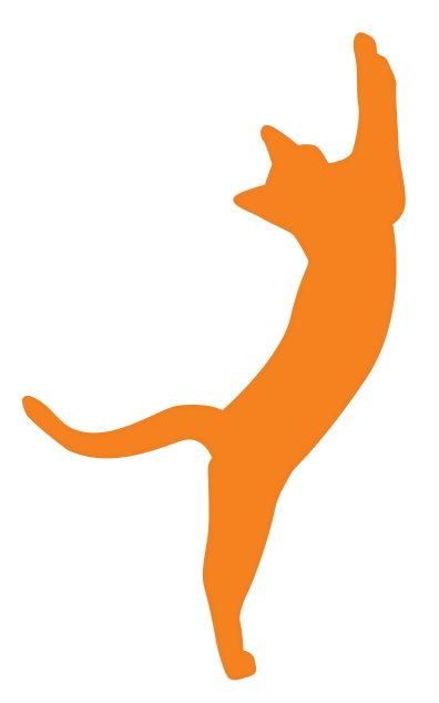Cat standing illustration